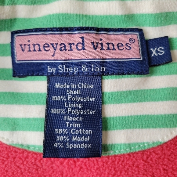 Vineyard Vines Fleece Lined Vest Women Size XS Full Front Zip Stand Up Collar - Picture 6 of 10